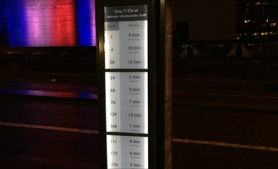 Bus Timetables Poles